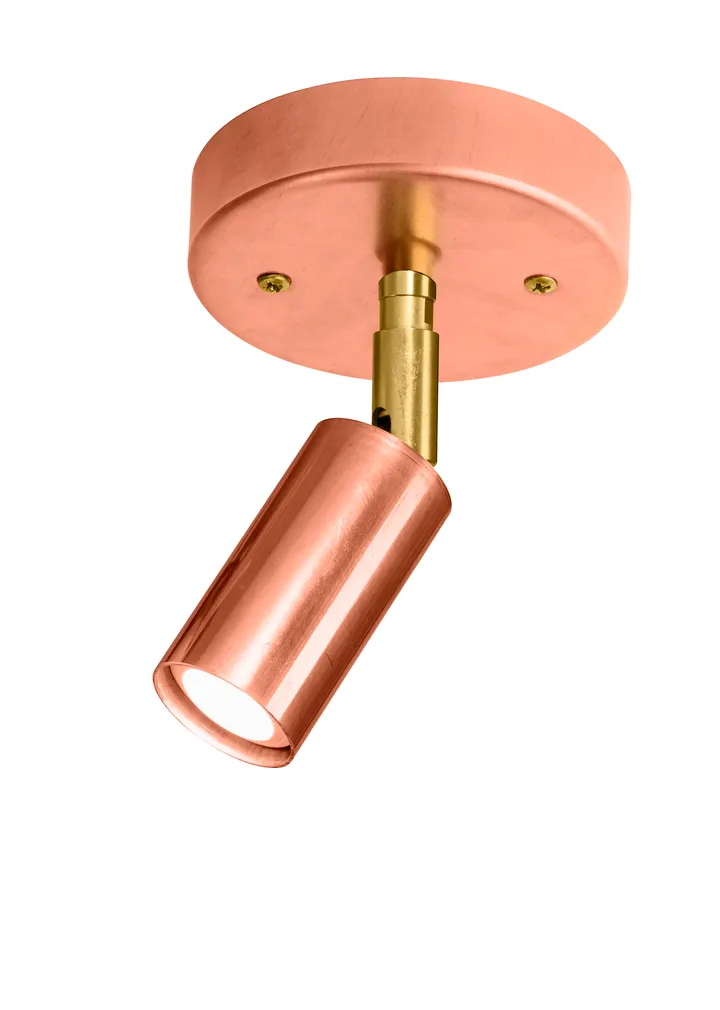 Starlight 1 ceiling/wall lamp with junction box - Raw copper - Örsjö Belysning