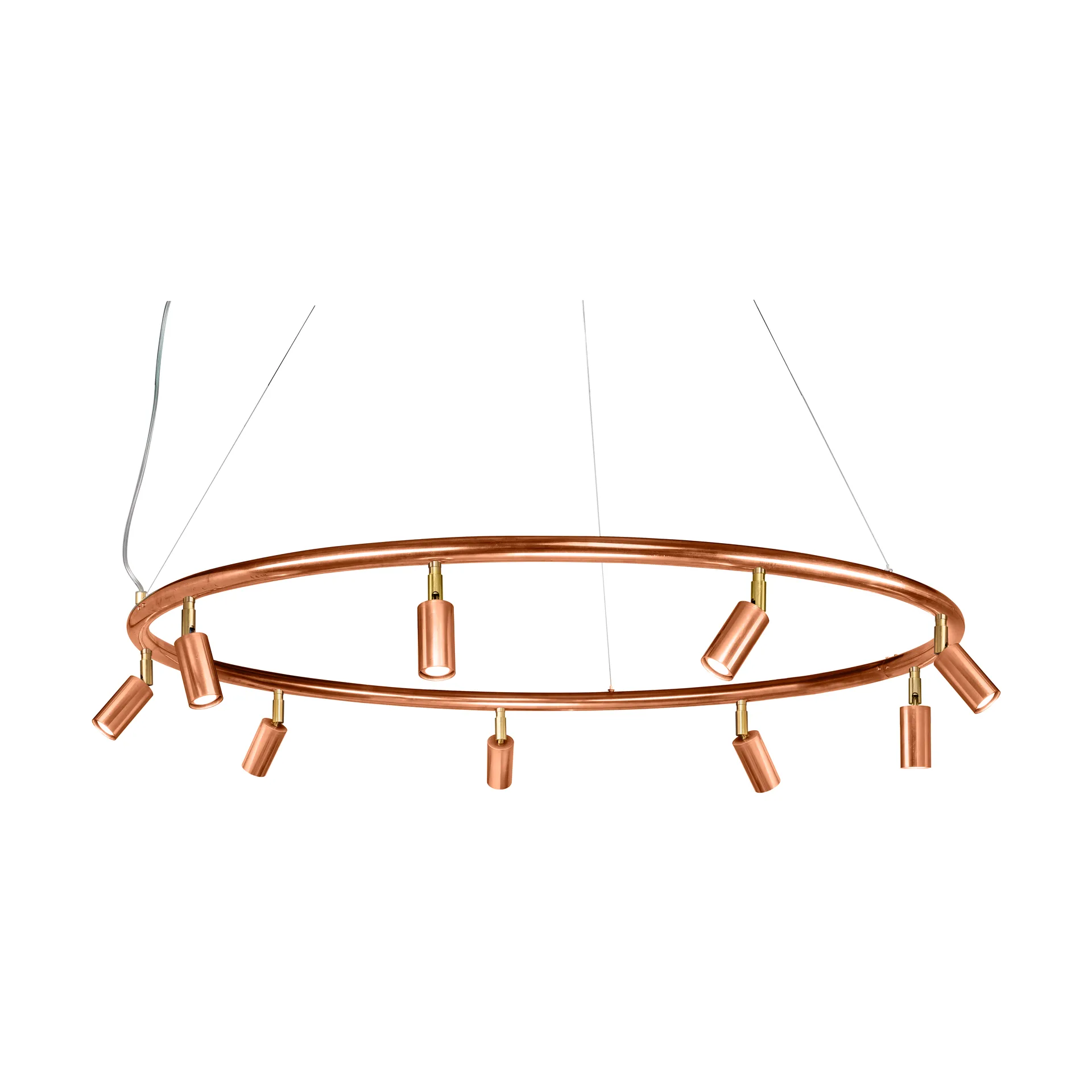Starlight round wall and ceiling lamp Ø100 cm, Raw copper Örsjö Belysning