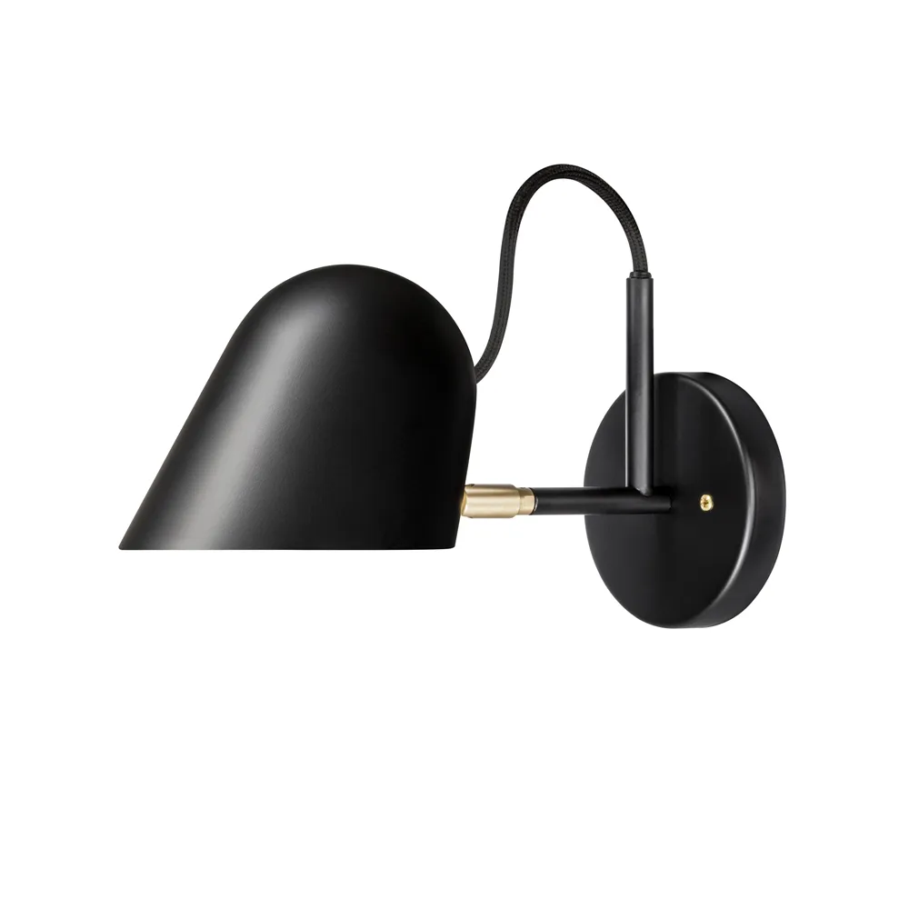 Streck wall lamp, Black, terminal box Örsjö Belysning