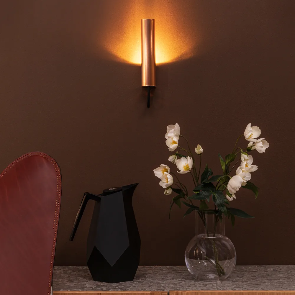 Visir wall lamp, White, fixed mounting Örsjö Belysning