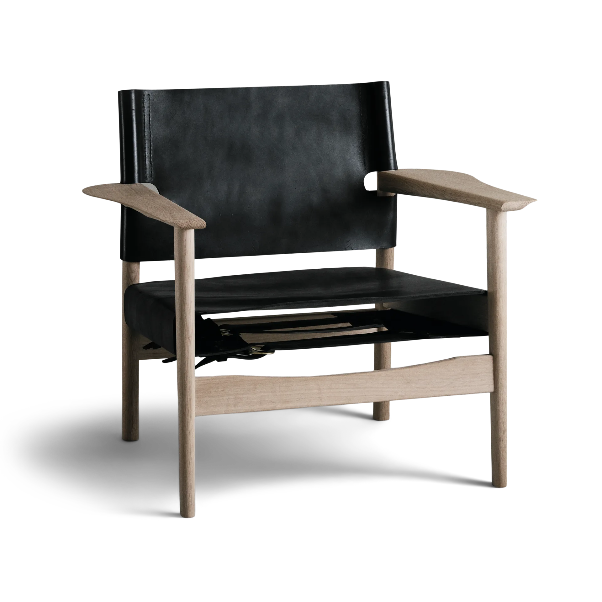 Autumn armchair soap-treated oak frame, Black OX Denmarq