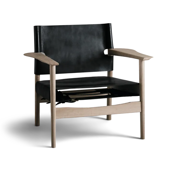 Autumn armchair soap-treated oak frame - Black - OX Denmarq