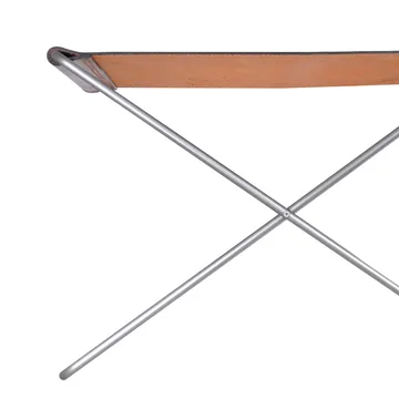 OX Stool stool - Leather black. stainless steel - OX Denmarq