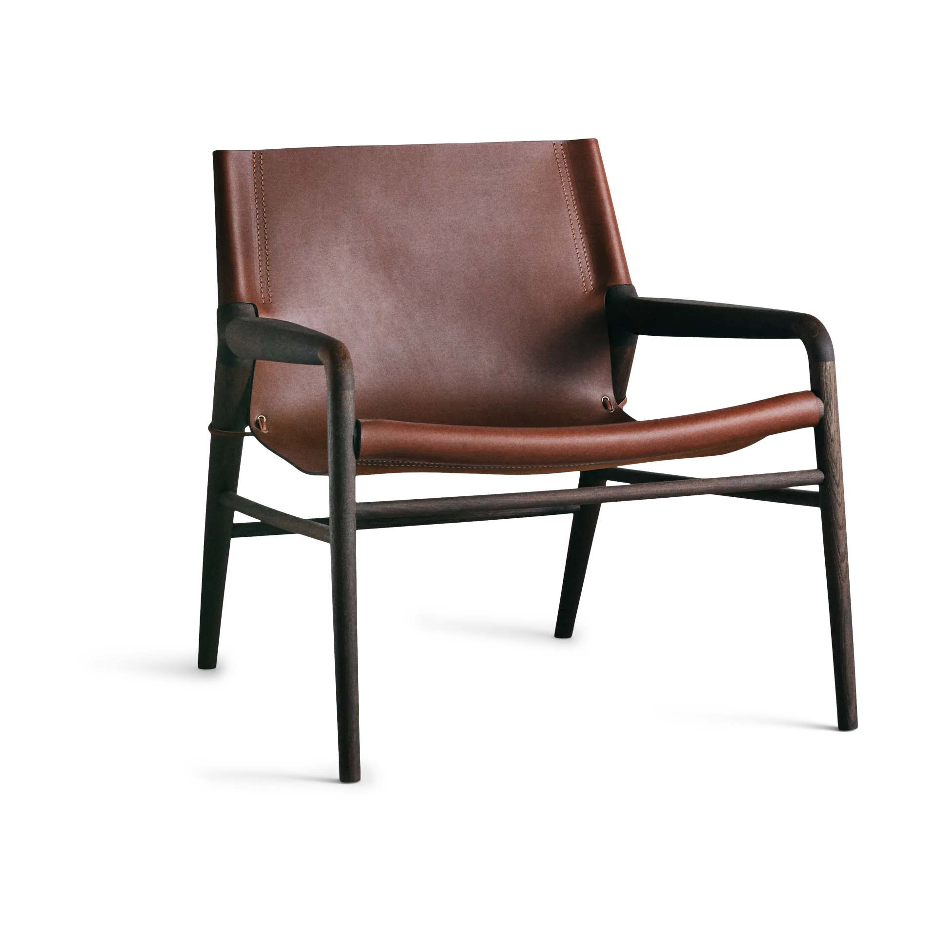 Rama Chair armchair smoked oak, Cognac OX Denmarq
