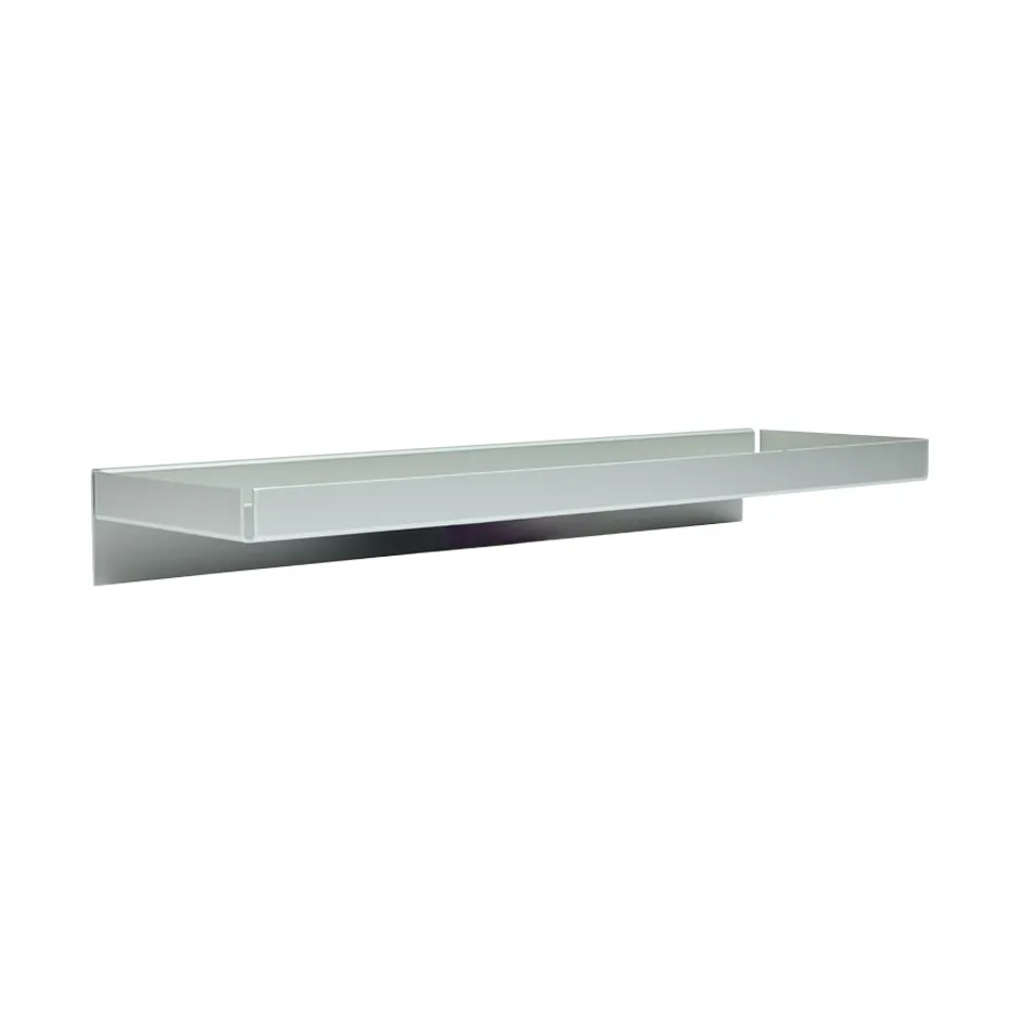 Bakku wall shelf small 16x50 cm, Aluminium OYOY