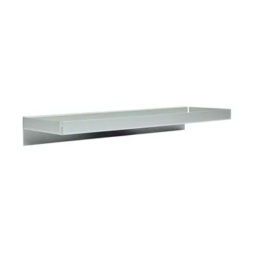 Bakku wall shelf small 16x50 cm - Aluminium - OYOY