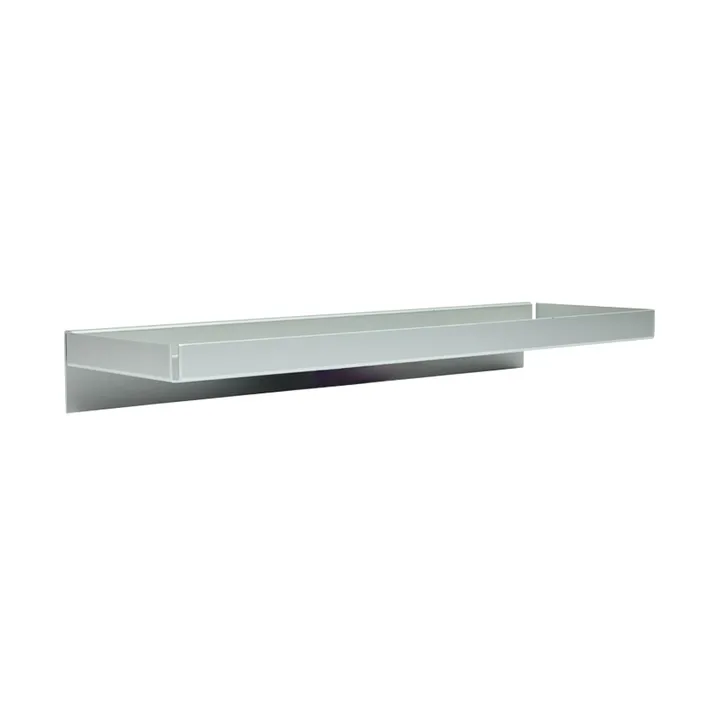 Bakku wall shelf small 16x50 cm - Aluminium - OYOY