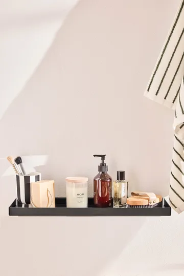 Bakku wall shelf small 16x50 cm - Black - OYOY