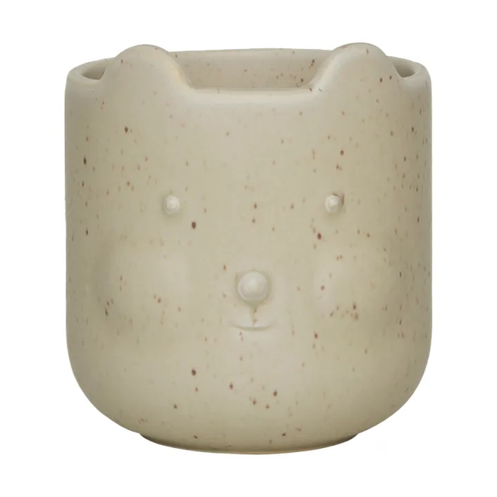Bear flower pot - Reactive olive - OYOY