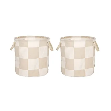 Chess storage baskets medium 2-pack - Clay-offwhite - OYOY