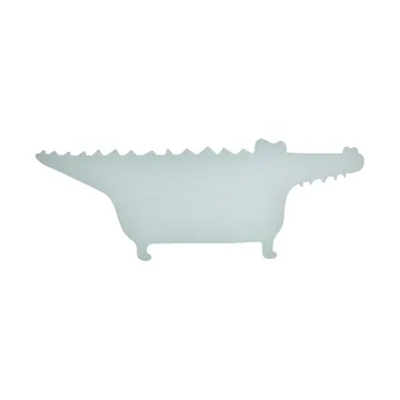 Crocodile Gustav bath mat - Pale mint - OYOY