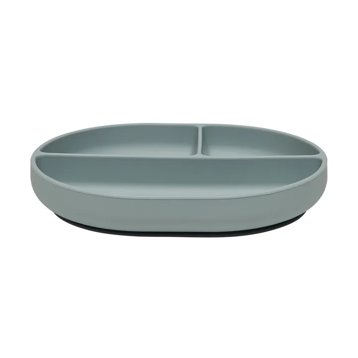 Enkei suction children's plate - Dusty Blue - OYOY