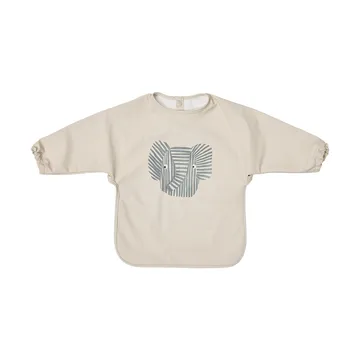 Erik Elephant bib with sleeves - Beige - OYOY