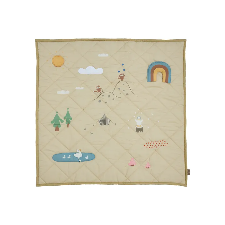Forest activity blanket 102x102 cm - Clay - OYOY