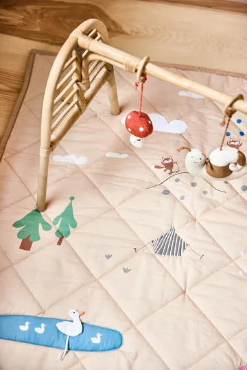 Forest activity blanket 102x102 cm - Clay - OYOY