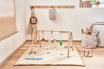 Forest activity blanket 102x102 cm - Clay - OYOY