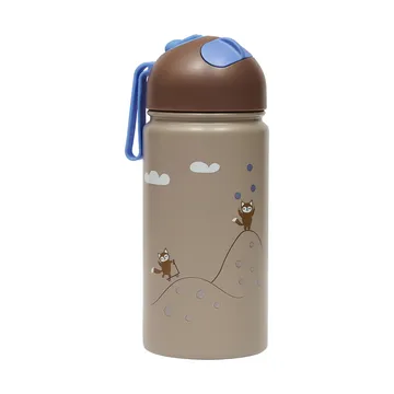 Friends in the Forest thermos bottle 36 cl - Blue - OYOY