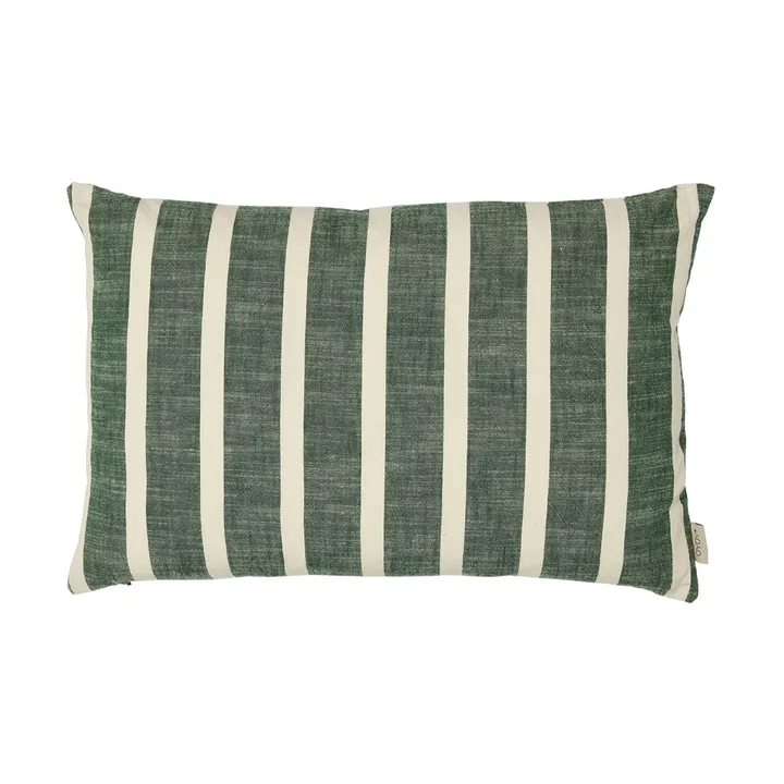 Kara cushion cover 40x60 cm - Green-white - OYOY