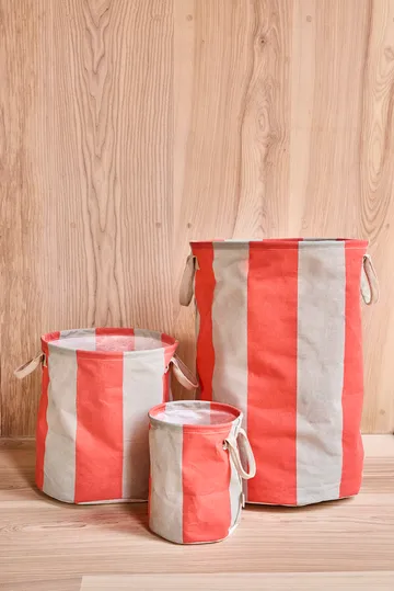 Kara storage basket medium Ø32x32 cm 2-pack - Cherry Red - OYOY