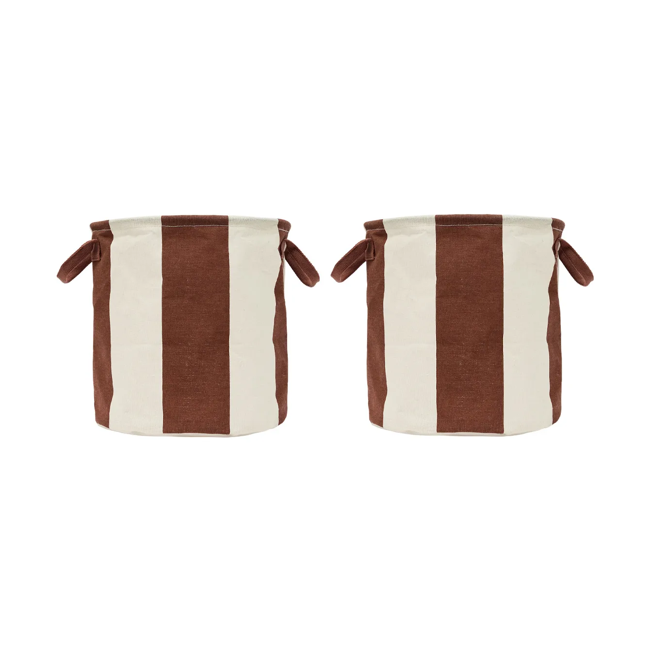 Kara storage basket medium Ø32x32 cm 2-pack, Nutmeg OYOY