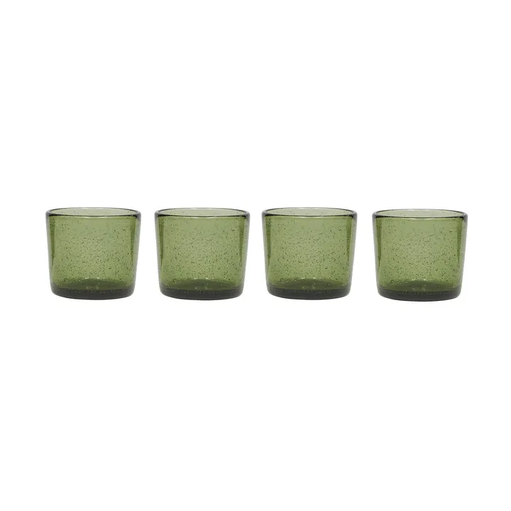 Kuki drinking glasses 4-pack - Green - OYOY