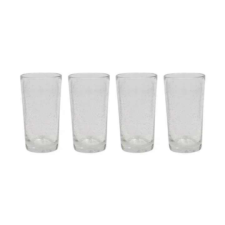 Kuki highball glass 4-pack - Clear - OYOY