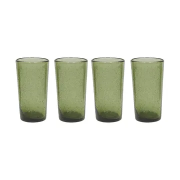 Kuki highball glass 4-pack - Green - OYOY