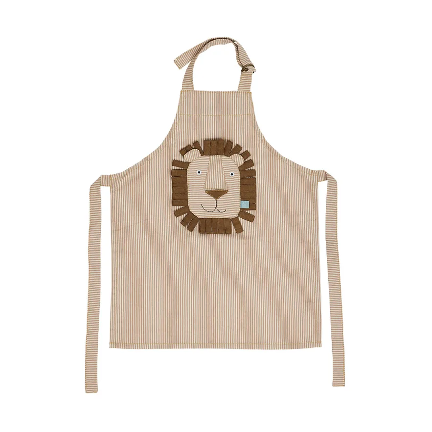 Lion apron 44x56 cm, Caramel OYOY