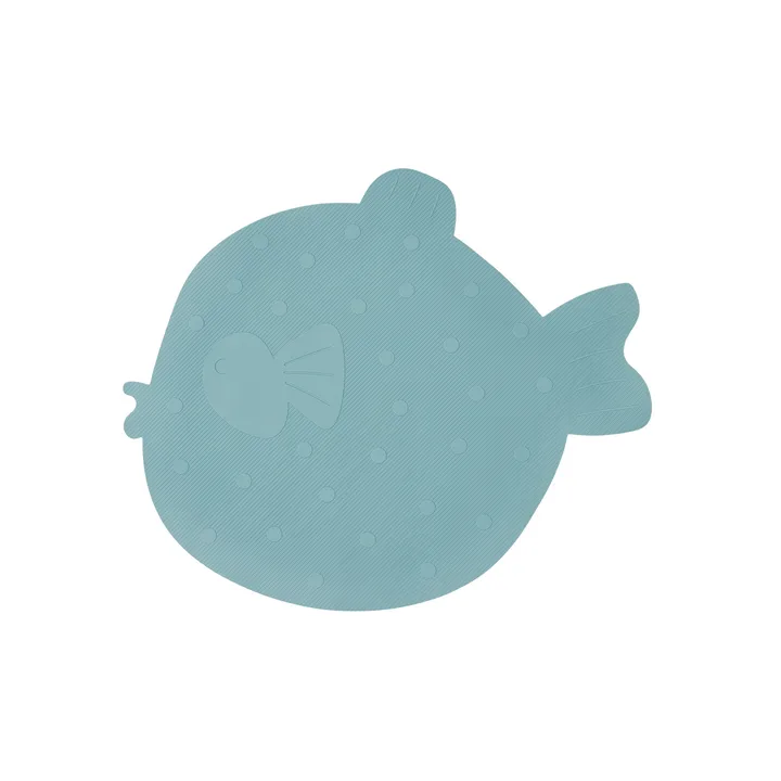 Little Finn bath mat - Dusty blue - OYOY
