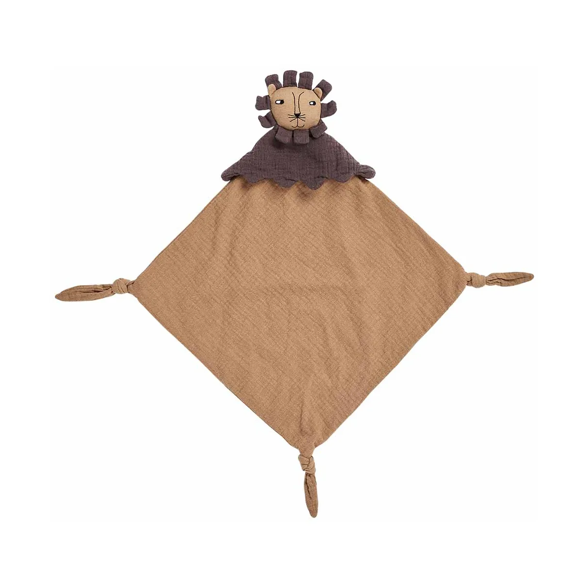 Lobo Lion baby blanket 40x40 cm, Caramel OYOY