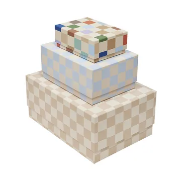 Mana storage boxes 3 pieces - Multi - OYOY