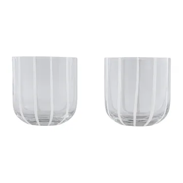 Mizu drinking glass 2-pack - Clear - OYOY