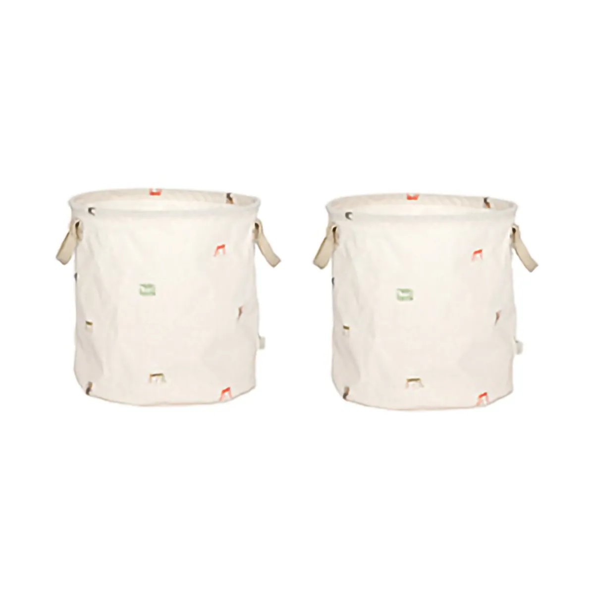 Moira storage basket medium Ø32x32 cm 2 pieces, Multi OYOY