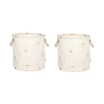 Moira storage basket medium Ø32x32 cm 2 pieces - Multi - OYOY