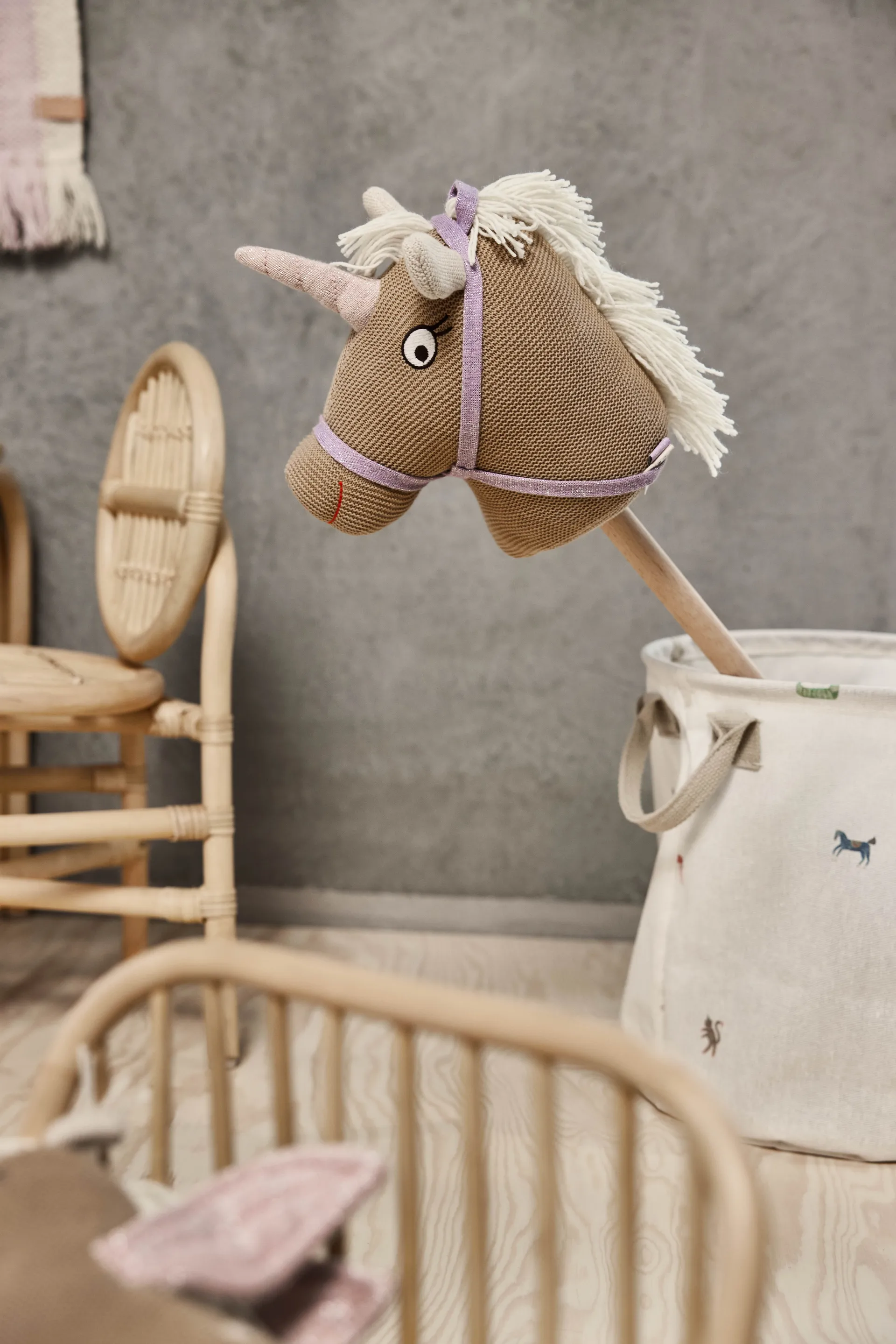 Moira storage basket medium Ø32x32 cm 2 pieces, Multi OYOY