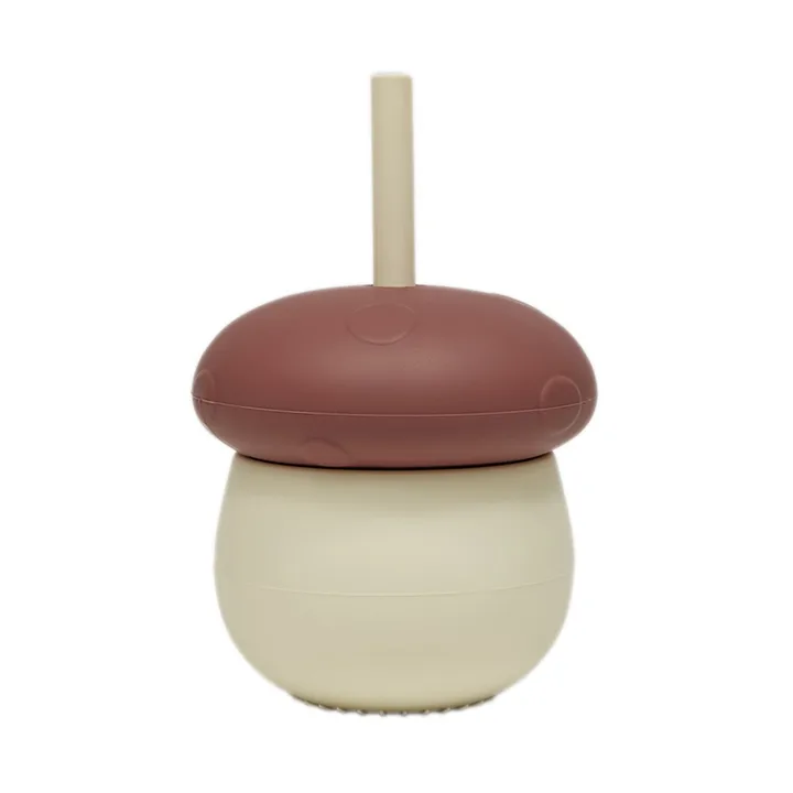 Mushroom cup - Offwhite-red - OYOY