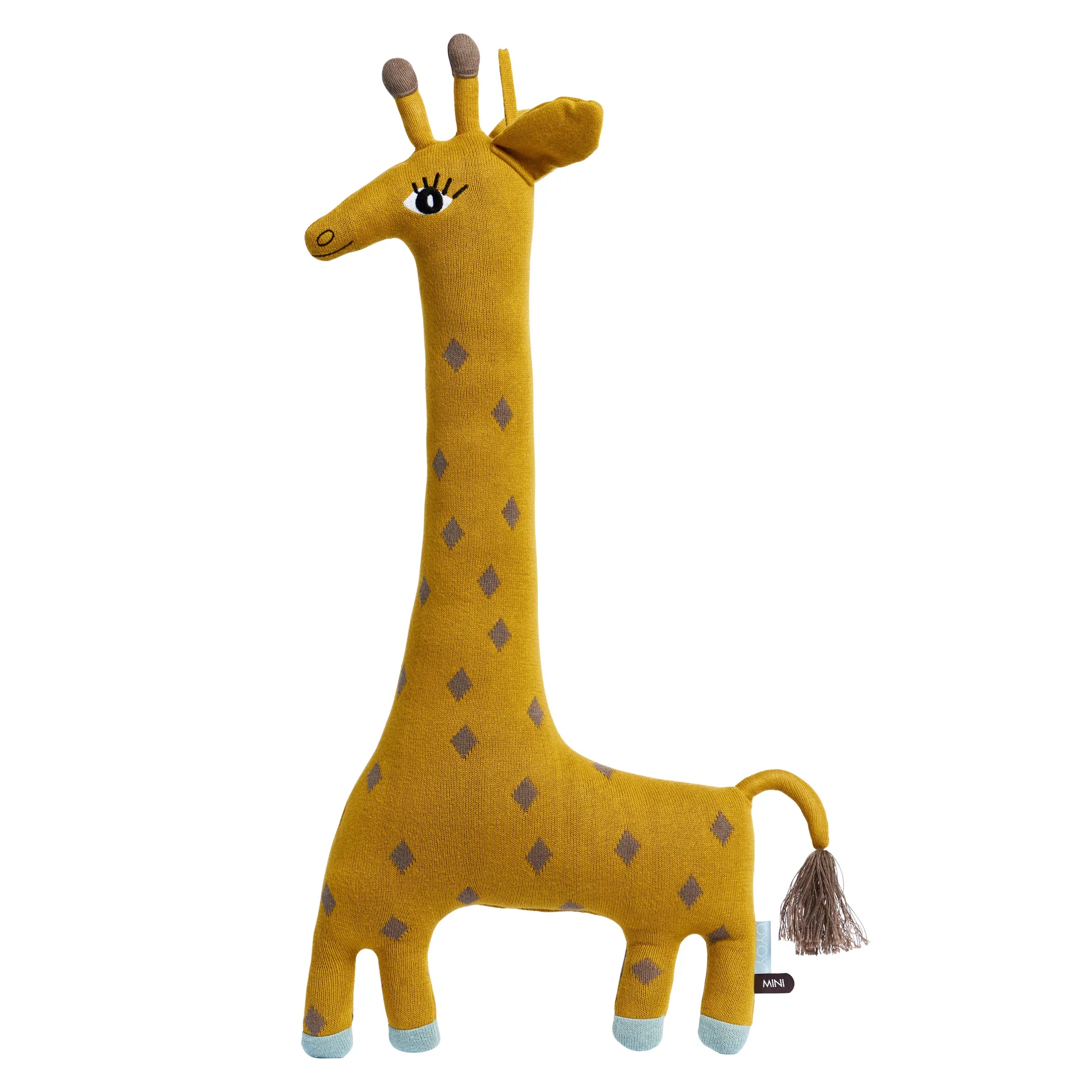 Noah the giraff stuffed toy, yellow OYOY