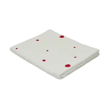 Nori tablecloth 140x200 cm - White-cherry red - OYOY