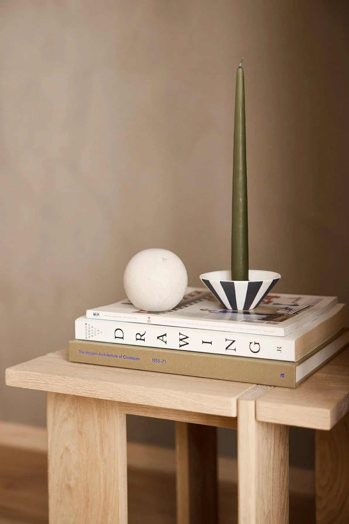 OY Square side table high 45x40x40 cm, Nature OYOY