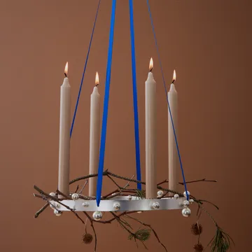 Pearl advent candle - silver - OYOY
