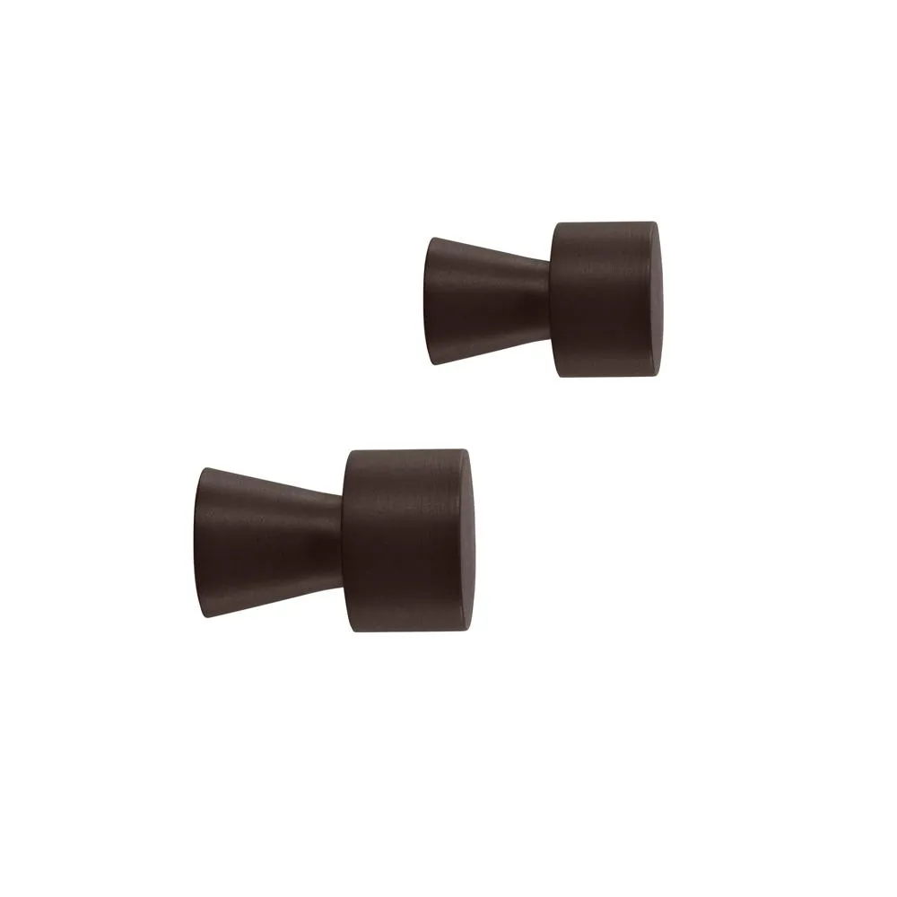 Pin hook 2-pack, brown OYOY