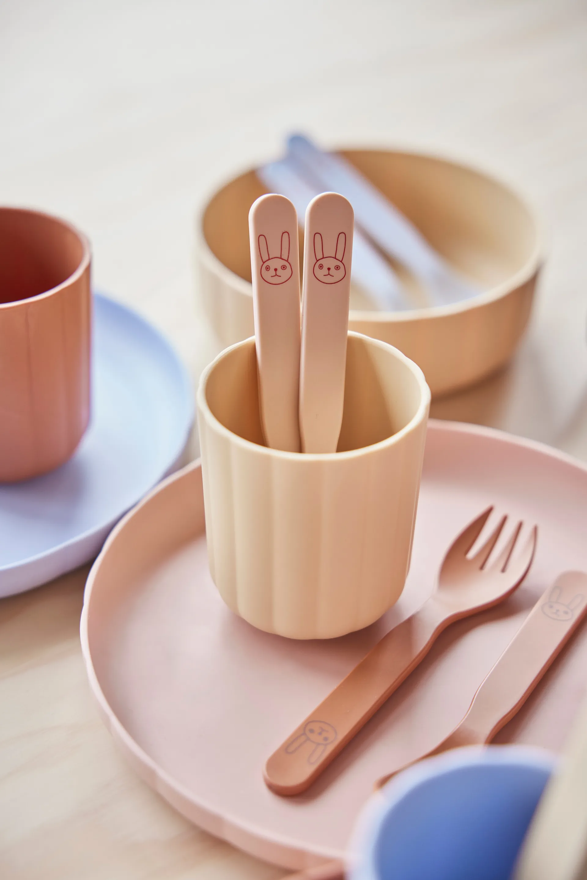 Pullo children's cutlery set, Apricot OYOY