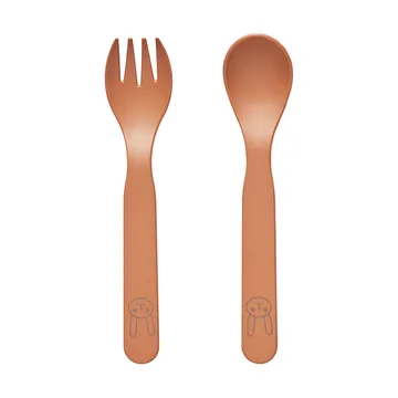 Pullo children's cutlery set - Caramel - OYOY