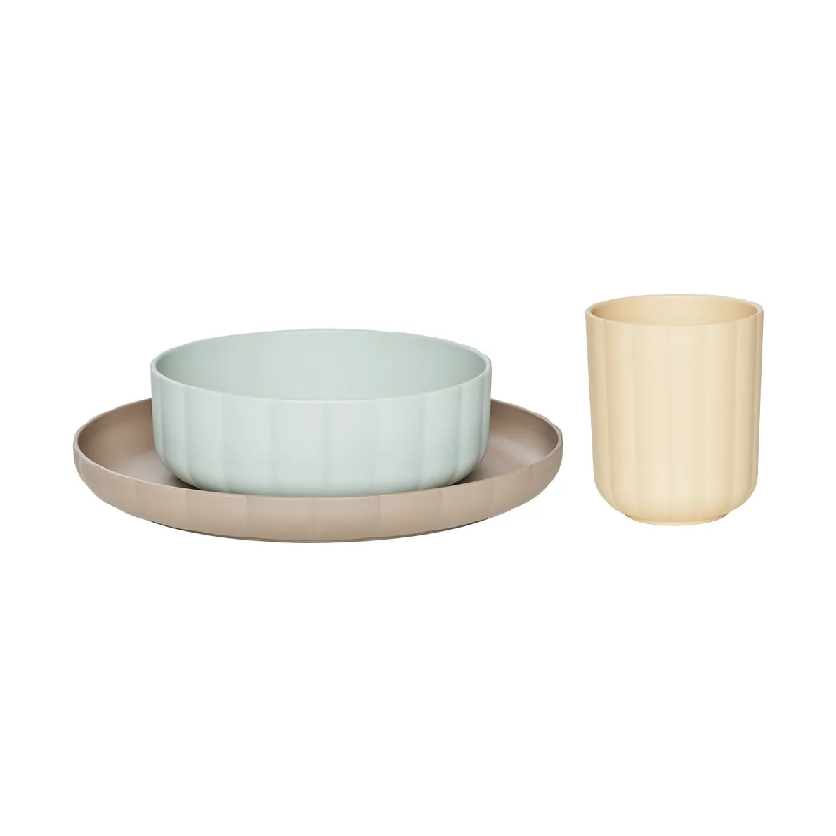 Pullo serving set 3 parts, Pale Mint-vanilla-taupe OYOY
