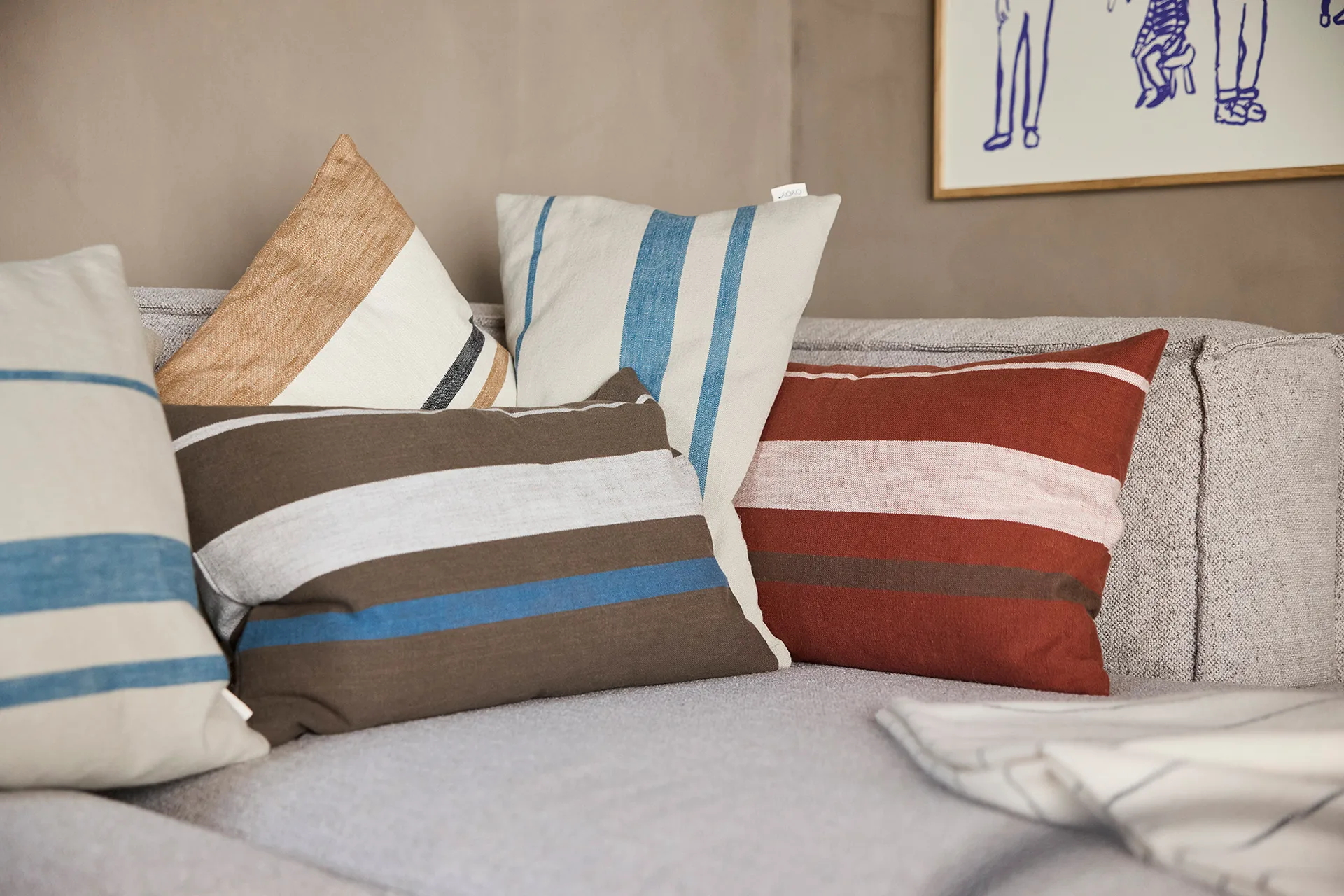 Sofuto cushion cover 40x60 cm, Brown OYOY