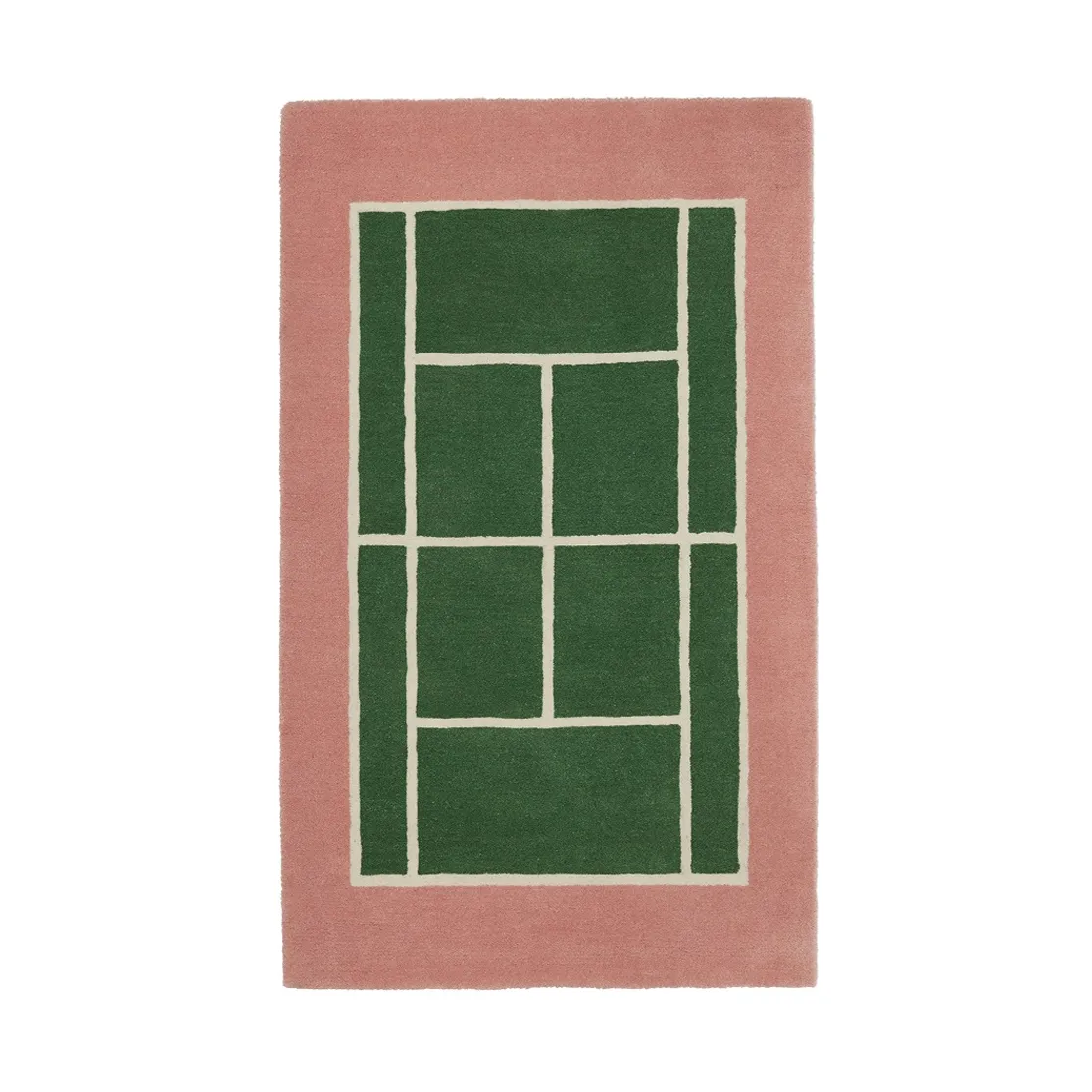 Tennis mat, Green-rose, 88x150 cm OYOY