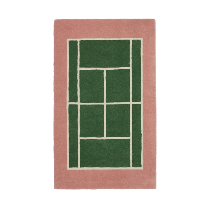 Tennis mat - Green-rose, 88x150 cm - OYOY