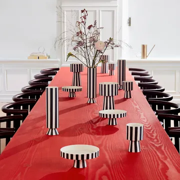 Toppu serving saucer Ø20 cm - black-white - OYOY
