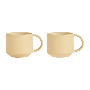 Yuka cup 2-pack - Butter - OYOY