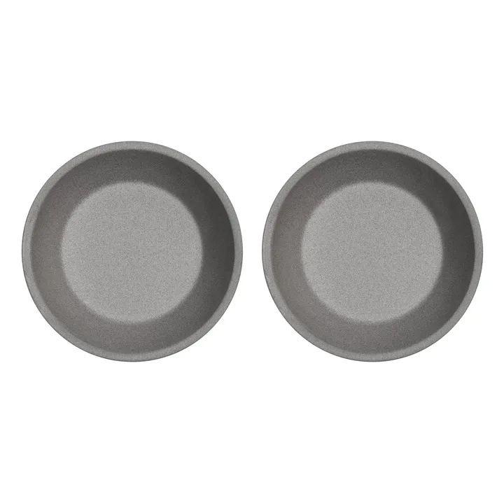 Yuka deep plate Ø19 cm 2-pack - Stone - OYOY